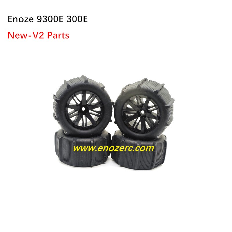 New Enoze 9300E 300E V2 RC Truck Parts Beach Wheel-4Pcs
