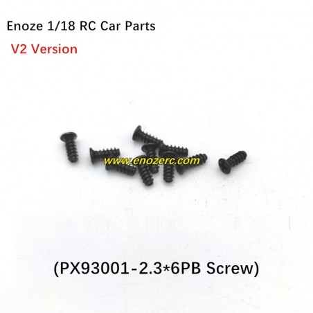 Enoze 1/18 RC Car Parts PX93001 Screw 2.3X6PB