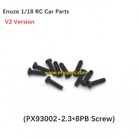 Enoze 1/18 RC Car Parts PX93002 Screw 2.3X8PB