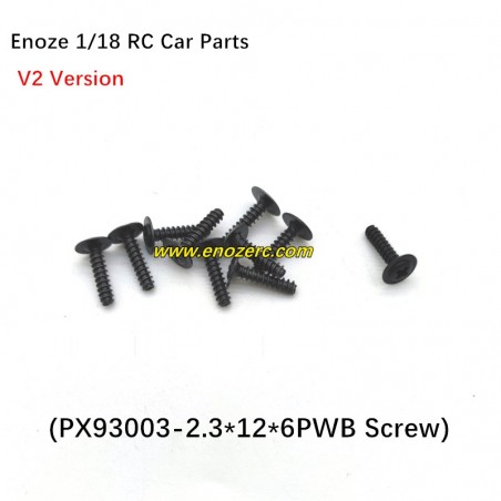 Enoze 1/18 RC Car Parts PX93003 Screw 2.3X12X6PWB