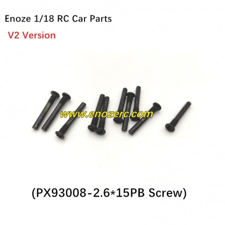 Enoze 1/18 RC Car Parts PX93008 Screw 2.6X15PB