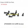 Enoze 1/18 RC Car Parts PX93009 Screw 3X4X13PB