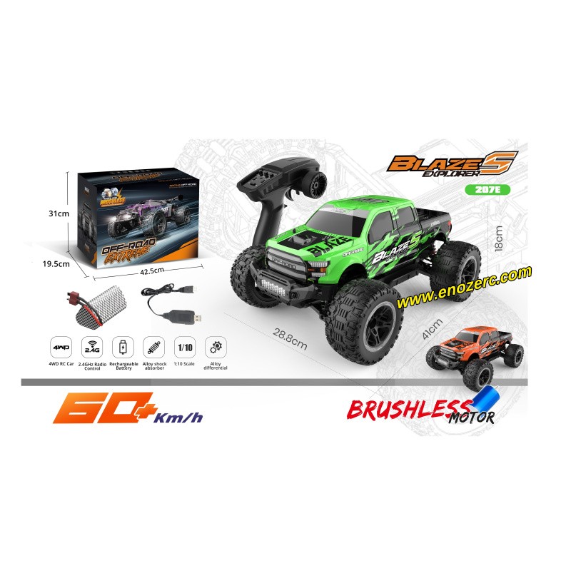 Enoze 207E Blaze 1:10 Full Scale Brushless Pickup Truck Enoze 207E Blaze 1:10 Full Scale Brushless Pickup Truck