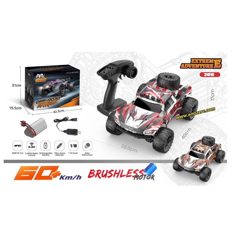 Enoze 201E V2 1/10 Brushless Short Truck-New Version Enoze 201E V2 1/10 Brushless Short Truck-New Version