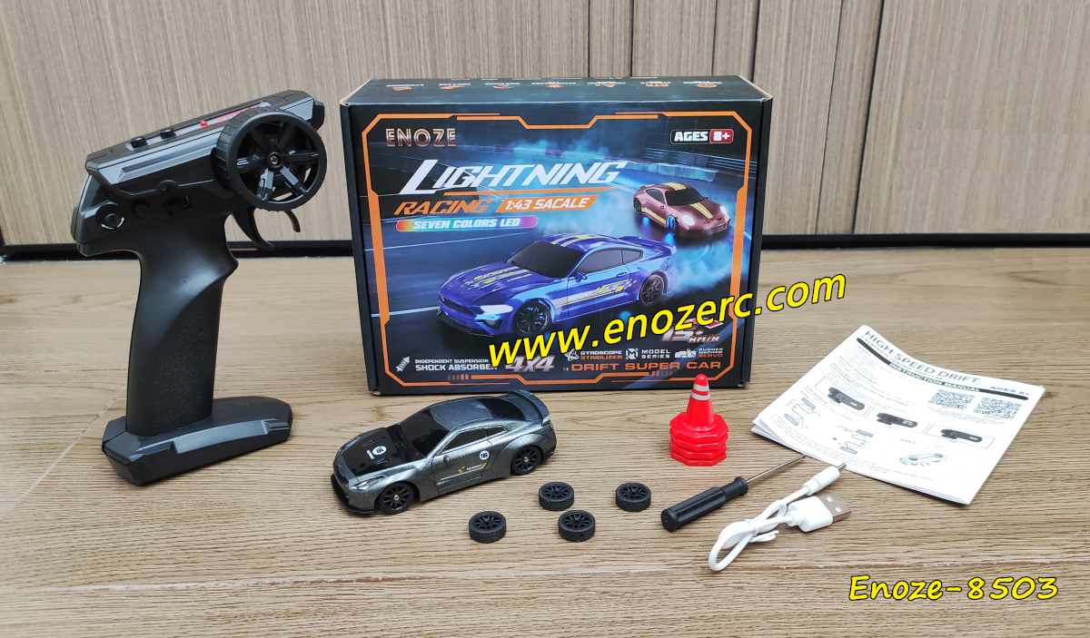 Enoze 8503 1/43 rc mini drift racing car with gyro