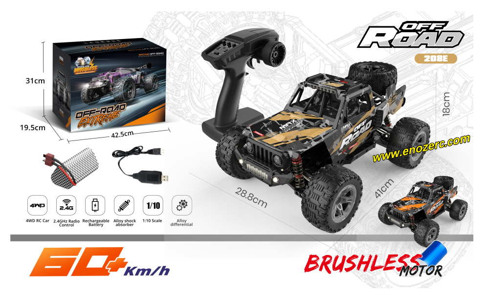 Enoze 208E brushless fast car