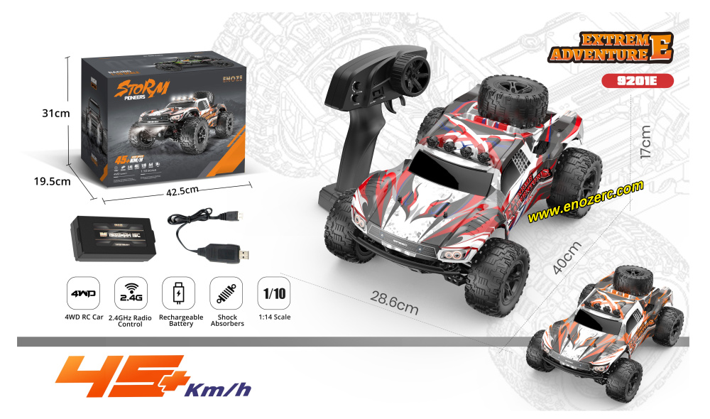 New Enoze 9201E V2 High Speed Off Road Short Truck