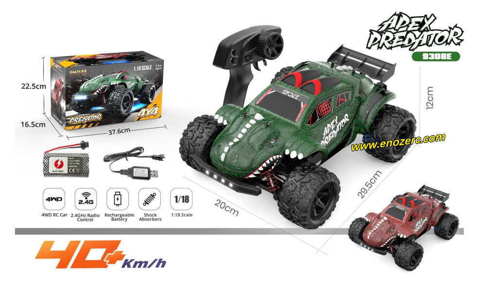 Enoze 9308E dinosaur rc car