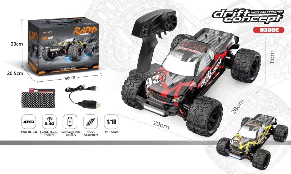 New Enoze 9300E 300E V2 1/18 High Speed RC Truck